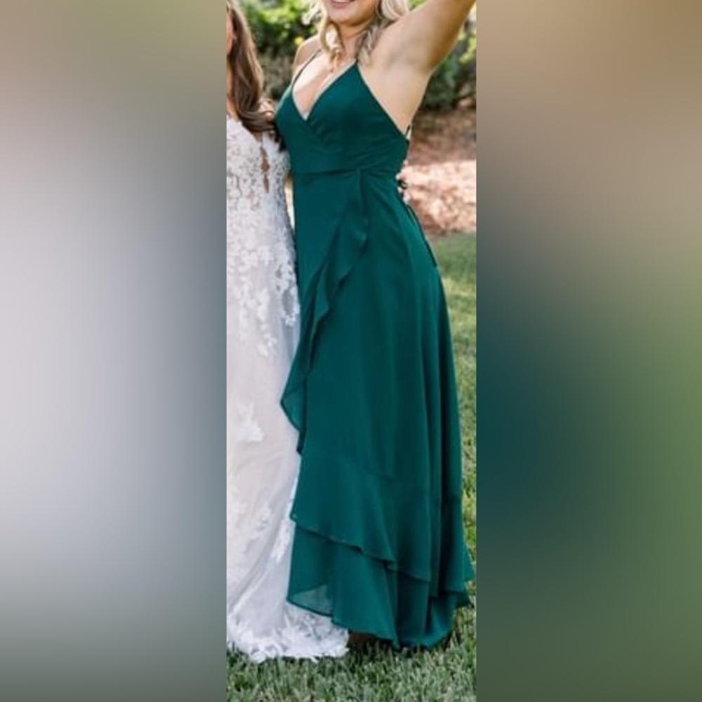 Lulus Forrest green dress worn once